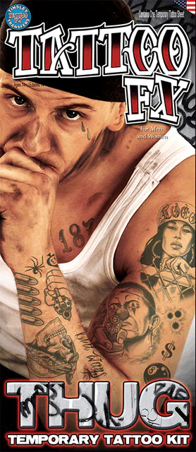 Thug Temporary Tattoo Kit - Tinsley Transfers - Image 3