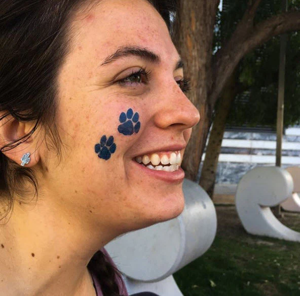 2 Blue Paws Tattoos - Image 2