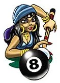 8-Ball Girl Tattoo