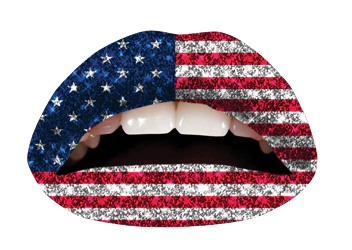 American Flag Glitteratti Violent Lips