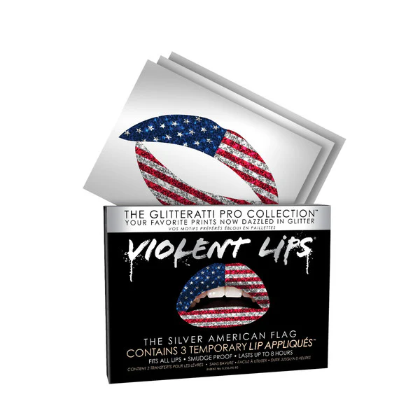 American Flag Glitteratti Violent Lips - Image 2