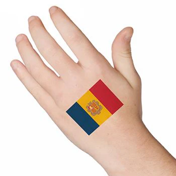 Andorra Flag Tattoo - Image 2