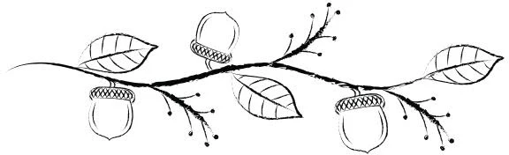 Autumn Acorn Armband Tattoo