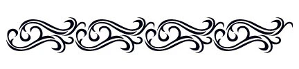 Baroque Waves Armband Tattoo