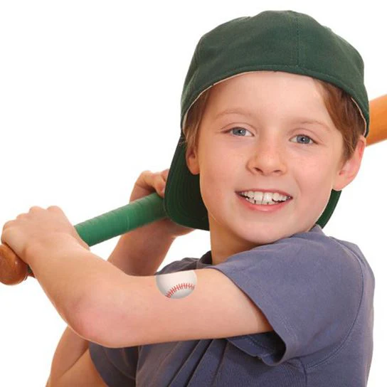 Baseball Ball Temporary Tattoo - Image 2