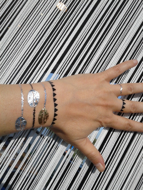 Beach Girl Metallic Tattoos - Image 3