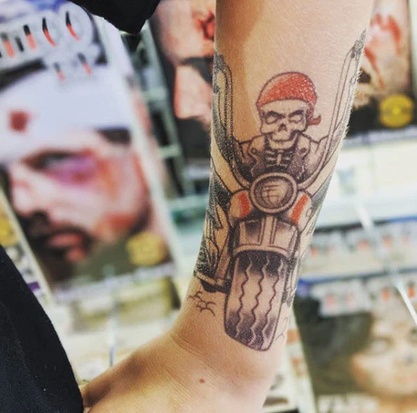 Biker Born To Ride Tattoo - Image 2