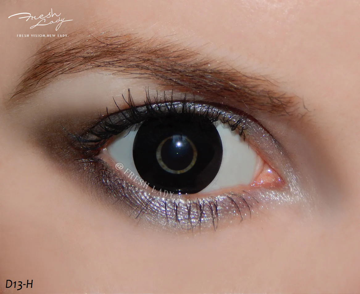 Black Block Coloured Contact Lenses - Image 6