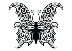Black Butterfly Tattoo 6