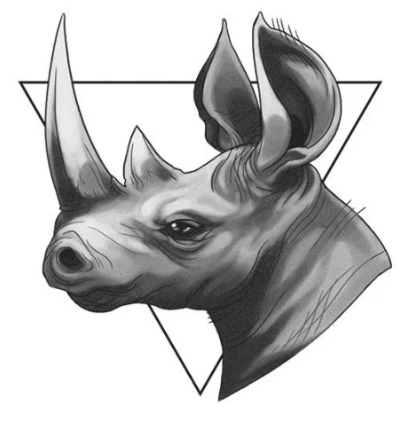 Black Rhino Tattoo