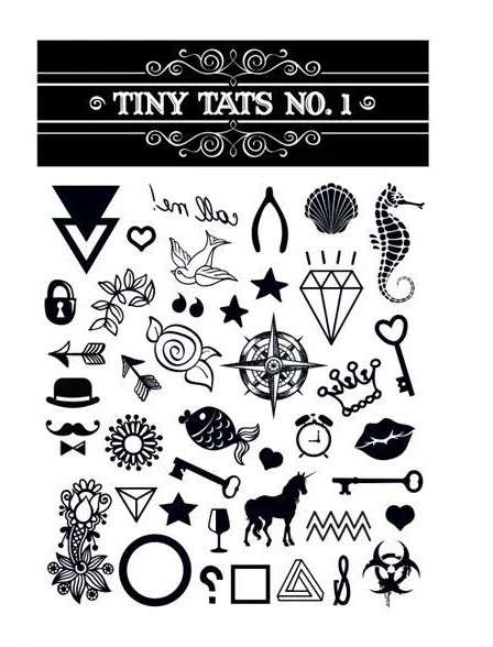 Black Tiny Tats Tattoo Set - Image 3