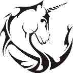 Black Unicorn Tattoo