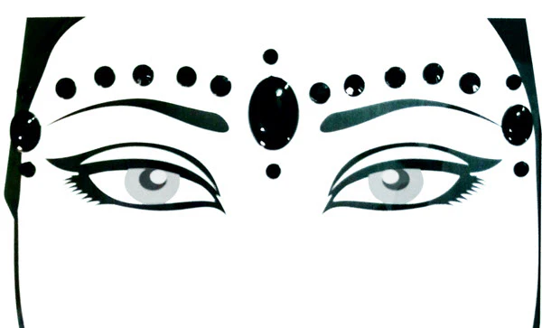 Black Wedding Bindi Jewel