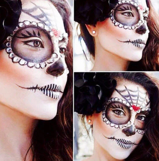 Black & White Stripes Violent Lips (3 Lip Tattoo Sets) - Image 5
