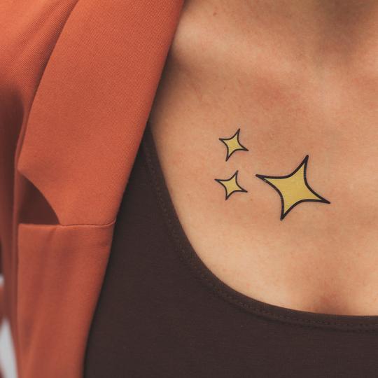 Bling Stars Tattoo - Tattoonie - Image 2