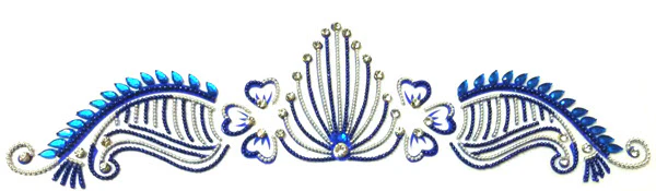 Blue Body Crystal Band Jewelry Sticker