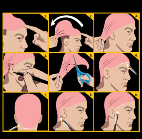 Blush Pink Bald Cap  - Tinsley Transfers - Image 3