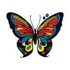 Body Art Butterfly Tattoo