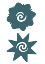 Borneo Rose & Star Tattoos