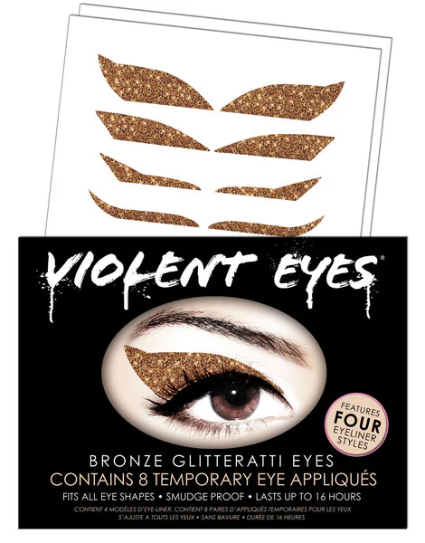 Bronze Glitteratti Violent Eyes (8 Eye Tattoos) - Image 3