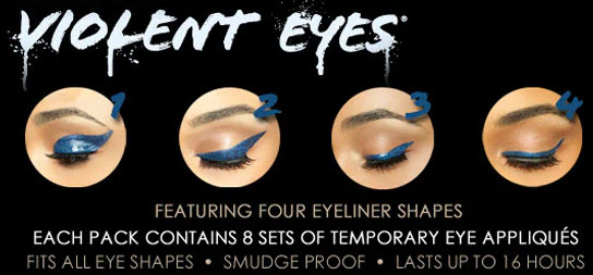 Bronze Glitteratti Violent Eyes (8 Eye Tattoos) - Image 4