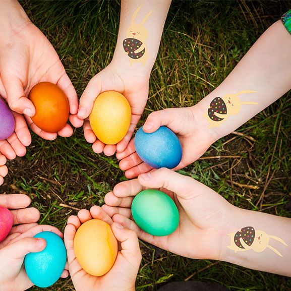 Bunny with Easter Egg Tattoo - Image 2