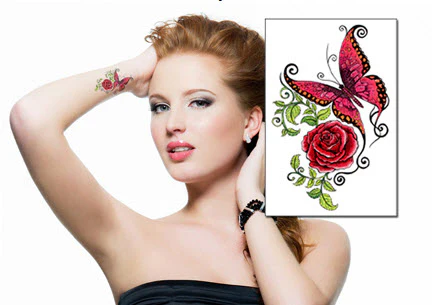 Butterfly Rose Tattoo - Image 3