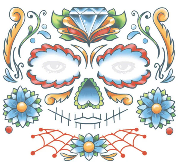 Candy Skull Facial Tattoo Kit - Image 2