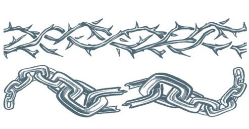 Chained - Chained Love - Tinsley Transfers (2 Tattoos)