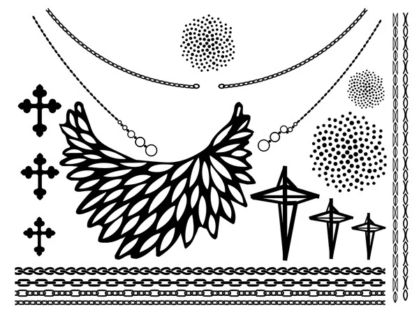 Chains, Crosses & Dots (20 Tattoos)