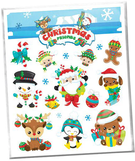 Christmas Friends Holiday Tattoos