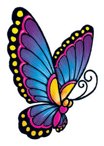 Classic Vintage Butterfly Tattoo