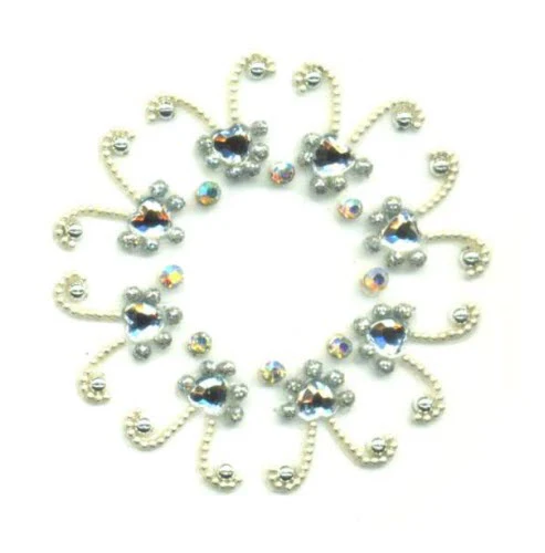 Clear Crystals Body Jewel Sticker
