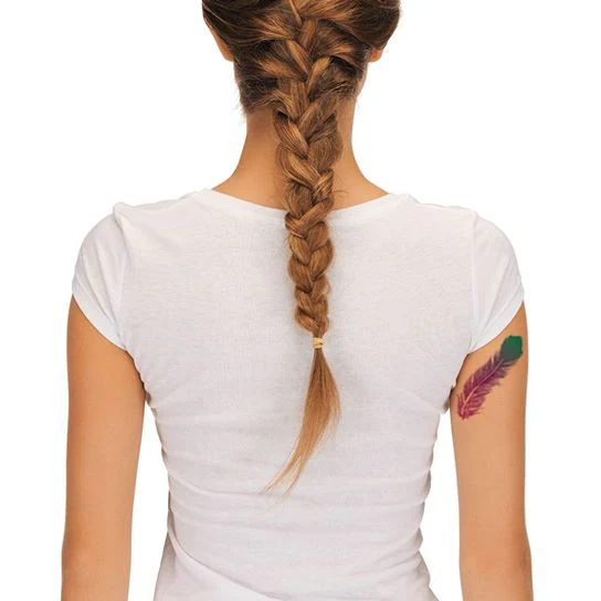 Colorful Feathers Tattoo - Image 2
