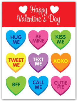 Conversations From The Heart Valentine's Day Tattoo Card