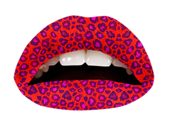Coral Cheetah Violent Lips (3 Lip Tattoo Sets) - Image 3