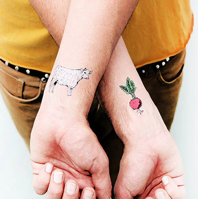 Cow vs Radish - Tattoonie - Image 2
