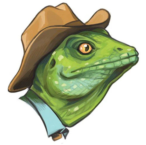 Cowboy Lizard Tattoo