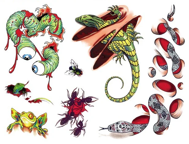 Creepy Animals Halloween Tattoos