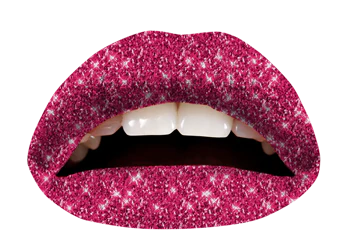 Crimson Glitteratti Violent Lips (3 Lip Tattoo Sets) - Image 3