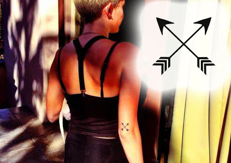 Crossed Arrows - Miley Cyrus Tattoo - Image 2