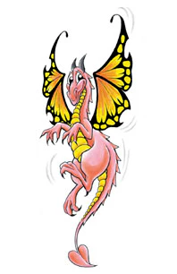 Cutie Dragon Tattoo