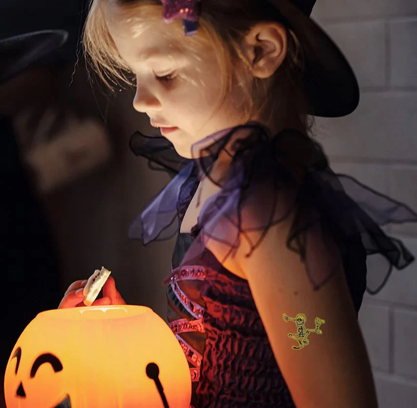 Dancing Skeleton - Glow Tattoo