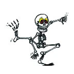 Dancing Skeleton Tattoo