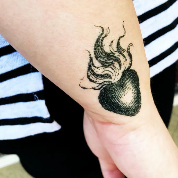 Dark Roses & Hearts Multi Tattoos (4 Tattoos) - Image 2