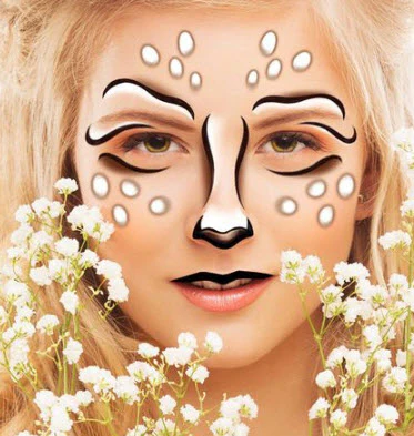 Deer Costume Face Tattoo - Image 2