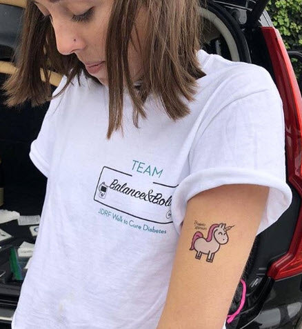 Diabetic Warrior Unicorn Tattoo - Image 3