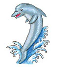 Dolphin Splash Tattoo