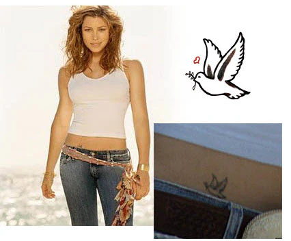 Dove Of Love - Jessica Biel Tattoo - Image 2