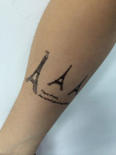 Eiffel Tower Tattoos - Image 2